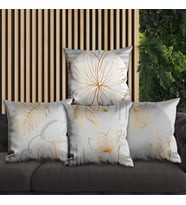 eJOYA Çiçek Tasarımlı 4'lü Yastık İçi Ve Kırlent Kılıfı 45cm 113748