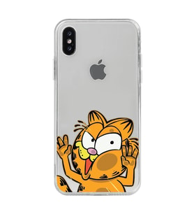 Iphone Xsmax Uyumlu Garfield Desenli Şeffaf Telefon Kılıfı