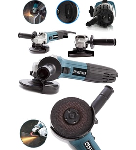 Steiner Germany Technology 2400 W 125Mm Professional 6 Kademe Devir Ayarlı Avuç Içi Taşlama Makinesi