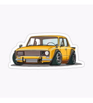 Murat 124 sarı Cam Sticker Yapıştırma 16CM 2 Adet