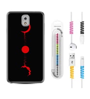 Samsung Note 3 4 5 8 9 20 Ultra 10 Lite Kılıf Kablo Koruma Spiral Silikon Red Moon 1710