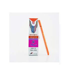 Masis Trio Pen 0.4 MM Turuncu İnce Keçe Uçlu Kalem (10 Lu Paket) (Karışık)