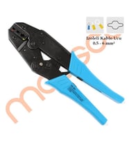 Maasco YYT-7 kablo pabucu (izoleli kablo ucu) sıkma pensesi 0,5-6 mm2