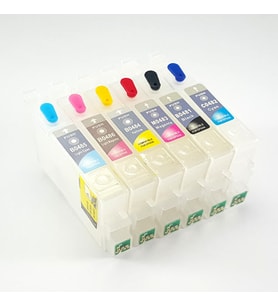 Epson T0481-T0486 Uyumlu Kolay Dolan Kartuş - 6 Renk (Çok Renkli)