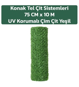 KONAK TEL ÇİT SİSTEMLERİ ÇİM ÇİT 75 CM YÜKSEKLİK 10 METRE UZUNLUK