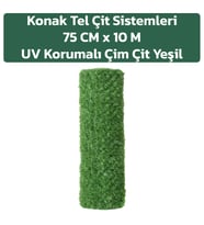 KONAK TEL ÇİT SİSTEMLERİ ÇİM ÇİT 75 CM YÜKSEKLİK 10 METRE UZUNLUK