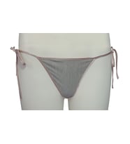 ASM0276 Bayan Somon İpli Gri String