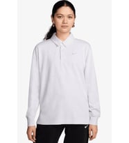Nike Essential Oversized LS Polo Women's Sweatshirt Kadın Oversize Polo Yaka Sweatshirt Kırık Beyaz
