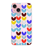 PrintiFy Apple  iPhone 15 ile Uyumlu 1mm Slim Fit Water Color 1 Baskılı Şeffaf  Kılıf