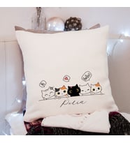 Kedi Tasarımlı Yastık Kişiye Özel