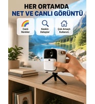Hafif ve Taşınabilir Projektör – 750 Gram Ağırlıkla Mobil Kullanıma Uygun Yeni Nesil