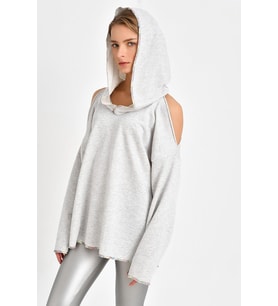 OMUZ DETAYLI SWEATSHİRT 