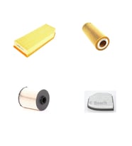 Bosch Filtre Bakım Seti Mercedes E320 CDI W210 2000-2002 Dizel 197 Beygir Hava + Yağ F + Yakıt F. + Polen Bosch