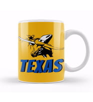 Texas Vintage Retro Kupa Bardak Porselen