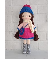 Winter Nilda Bebek Amigurumi Organik Oyuncak