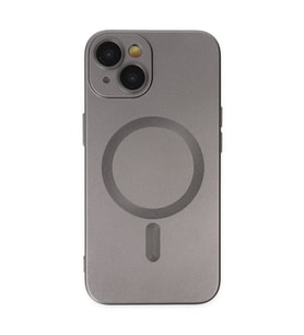 Apple iPhone 14 Plus Kılıf Moshi Lens Magneticsafe Silikon - Füme
