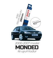Bosch Rear Arka Silecek Ford Mondeo 2000-2007 ile uyumlu (Siyah)