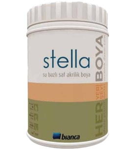 Stella Su Bazlı Saf Akrilik Boya 1 Lt Mint