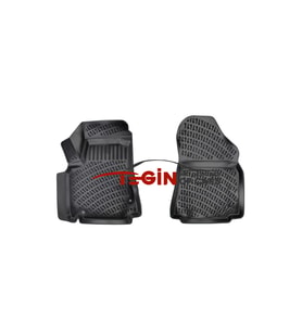 Peugeot Partner Tepe PANELVAN (2 Parça) 3D Havuzlu Paspas 2008 Sonrası Siyah