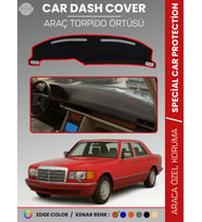 MERCEDES S CLASS W126 (1979-1991) Torpido Örtüsü Premium Kalite Torpido Koruma Özel Kesim UV Koruma