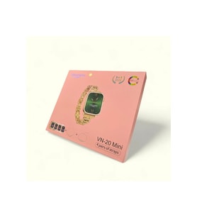 ANDROİD İOS UYUMLU SESLİ GÖRÜŞME BİLDİRİMLERİ GÖRME  VN20 AKILLI SAAT (Pudra Pembe)