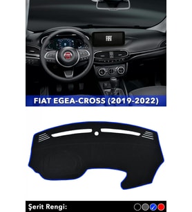 Fıat Egea-cross Tablet Ekran (2019-2022) 3d Torpido Panel Koruyucu Kılıf - Mavi Şerit