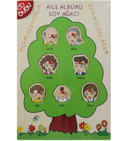 Bu-bu Ahşap Puzzle Aile Soyağacı