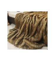 Kırçıllı Kahve Peluş Yatak/ Koltuk Şalı (140X140)