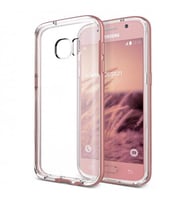 Verus Galaxy S7 ile Uyumlu Crystal Bumper Kılıf Rose Gold