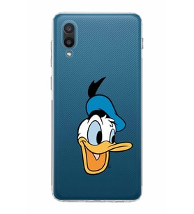 Samsung Galaxy A02  Kamera Korumalı  Kapak Donald Duck Tasarımlı  Şeffaf Kılıf