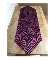 Sahra Kadife Pul İşlemeli Mor Runner 40*140 cm  - 554 (Standart)