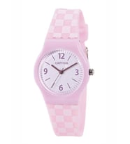Captiva 30 mt Suya Dayanıklı Analog Silikon Kordonlu Çoçuk Kol Saati CP.YN.25.28 (Pembe)