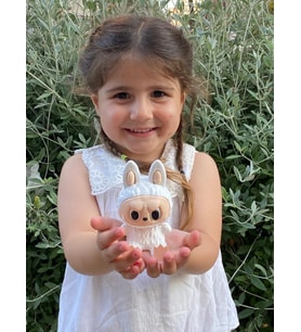 Labubu Figür, Labubu Figürü, Sevimli Hayelet Labubu 10 Cm 1 Adet (Beyaz)
