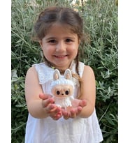 Labubu Figür, Labubu Figürü, Sevimli Hayelet Labubu 10 Cm 1 Adet (Beyaz)