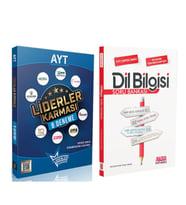Liderler Karması AYT 8 Deneme Seti ve AKM Dil Bilgisi Soru Bankası Seti 2 Kitap
