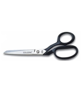 232-7 Tekstil / Yatık Regula Makası No: 7 İnç / 17,78 Cm - Nikel Kaplama, Siyah Saplı