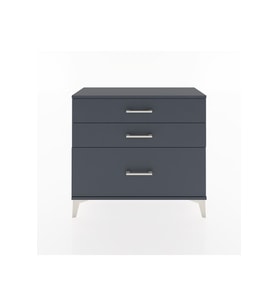 Arges Şifonyer 3 Çekmeceli 88x30x80 Antrasit-Antrasit