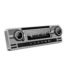 Soundmax SX-MX61CL Retro Stil Gümüş Renk Teyp Bluetooth/USB/AUX/FM/4*50W/MP3
