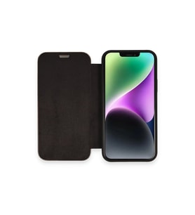 Apple İphone 12 Kılıf Dolpin Kapaklı - Siyah