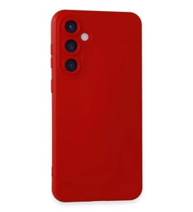 Newface Samsung Galaxy S24 Kılıf Nano içi Kadife Silikon - Kırmızı