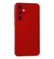 Newface Samsung Galaxy S24 Kılıf Nano içi Kadife Silikon - Kırmızı