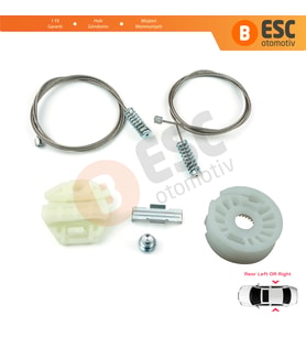 Mercedes E W210 S210 1995-2003 2107301646 2107301546 İçin Arka Sol veya Sağ Cam Kriko Tamir Seti