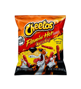 Cheetos Flamin' Hot Crunchy Cheese Flavored Snacks 35.4g