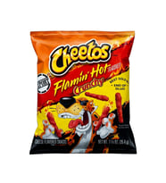 Cheetos Flamin' Hot Crunchy Cheese Flavored Snacks 35.4g