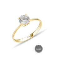 MYOROGOLD, 8 Ayar Altın Tektaş Yüzük