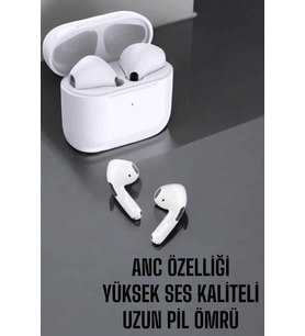 Beyaz Yeni Nesil Pro Bluetooth Kulaklık Yüksek Ses Kaliteli Anc Özelliği