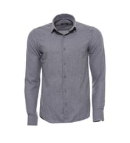 Desensiz Slim Fit Gri Erkek Oduncu Gömlek - Wessi
