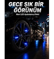 4'lü Led Sibop Işığı Hareket Sensörlü Araç Lastik Sibop Lambası