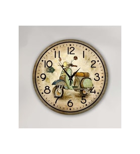 Bilge Tasarım Retro Duvar Saati 40 X 40 Cm (Karışık)