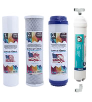 Açık kasa 10'inç Su Arıtma Cihazı Filtresi 4 Lü Set